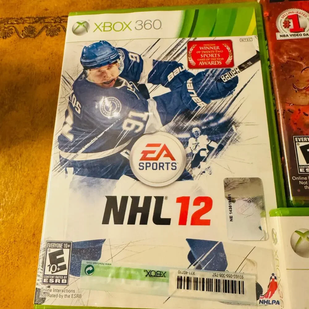 Set of 5 XBOX 360 Video Games Madden NHL FIFA SOCCER NBA Olympic Vancouver